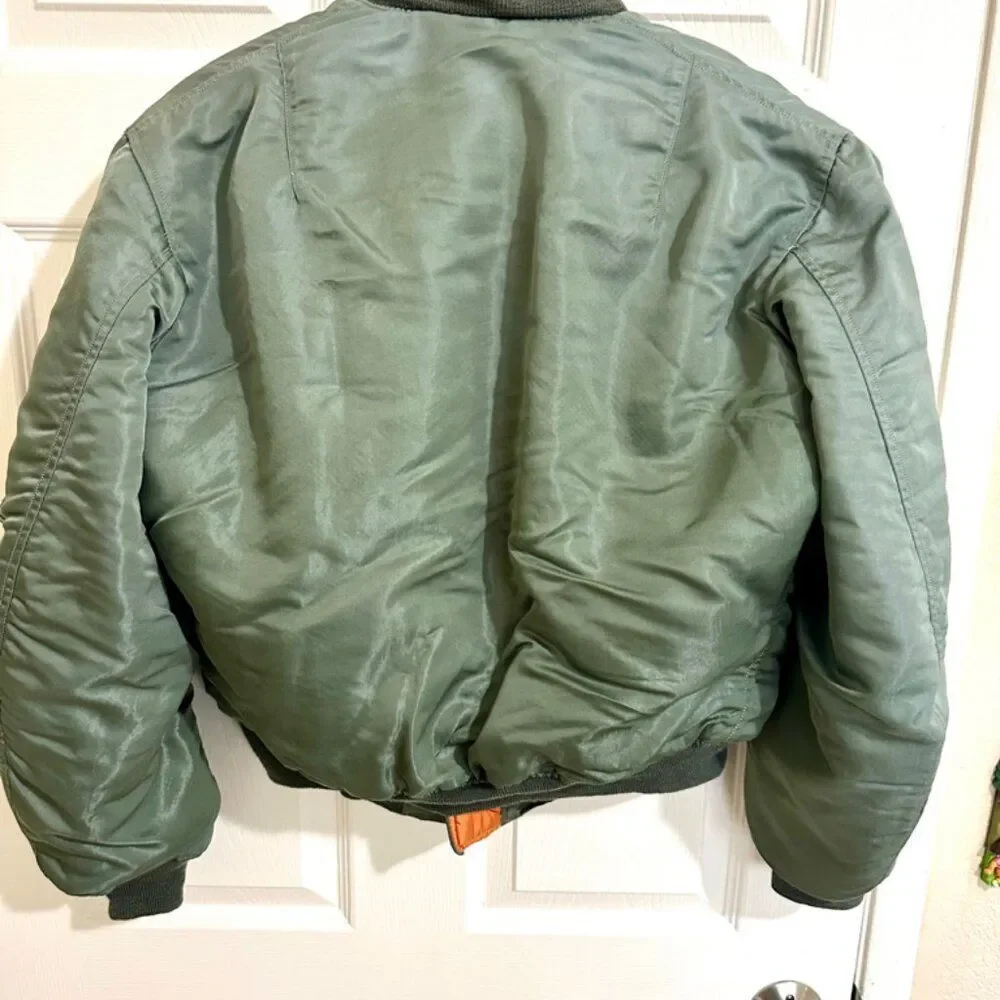 US Air Force 1960s MA-1 Flight Jacket Size Small Vintage